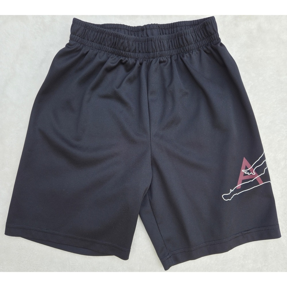Jordan Boys Basketball Shorts Large 12-13 Black Mesh Jumpman Air Graphic